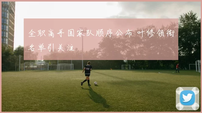 全职高手国家队顺序公布 叶修领衔名单引关注